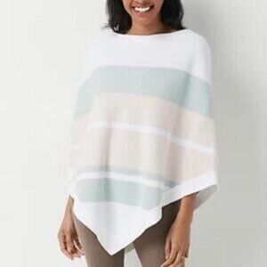 NWT Barefoot Dreams Cozy Chic Ultra Lite Ocean Breeze Poncho